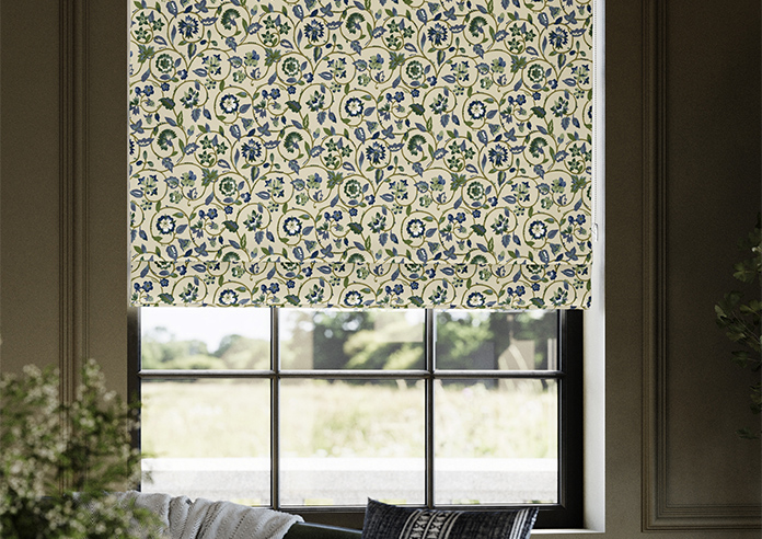 Land & Shore Esther, Green - Twist&Fit Roman Blind - Image 5